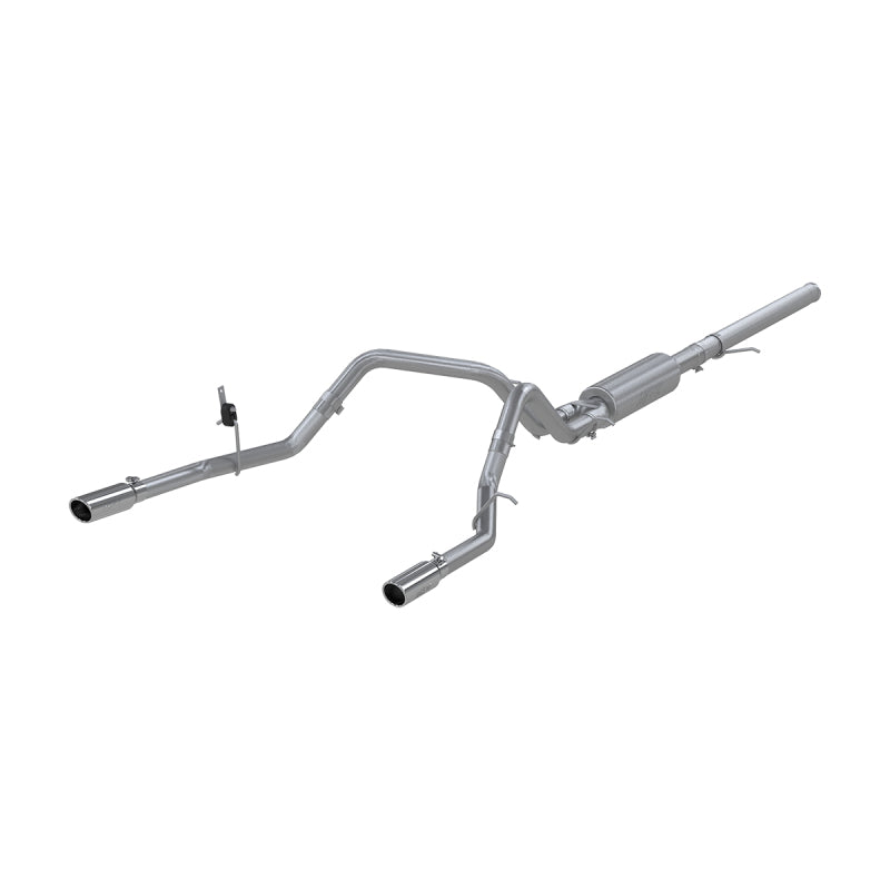 MBRP 14 Chevy/GMC 1500 Silverado/Sierra 4.3L V6/5.3L V8 Dual Split Rear T409 3in Cat Back Exhaust - Black Ops Auto Works