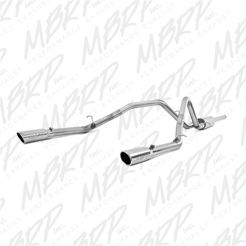 MBRP 14 Chevy/GMC 1500 Silverado/Sierra 4.3L V6/5.3L V8 Dual Split Rear T409 3in Cat Back Exhaust - Black Ops Auto Works