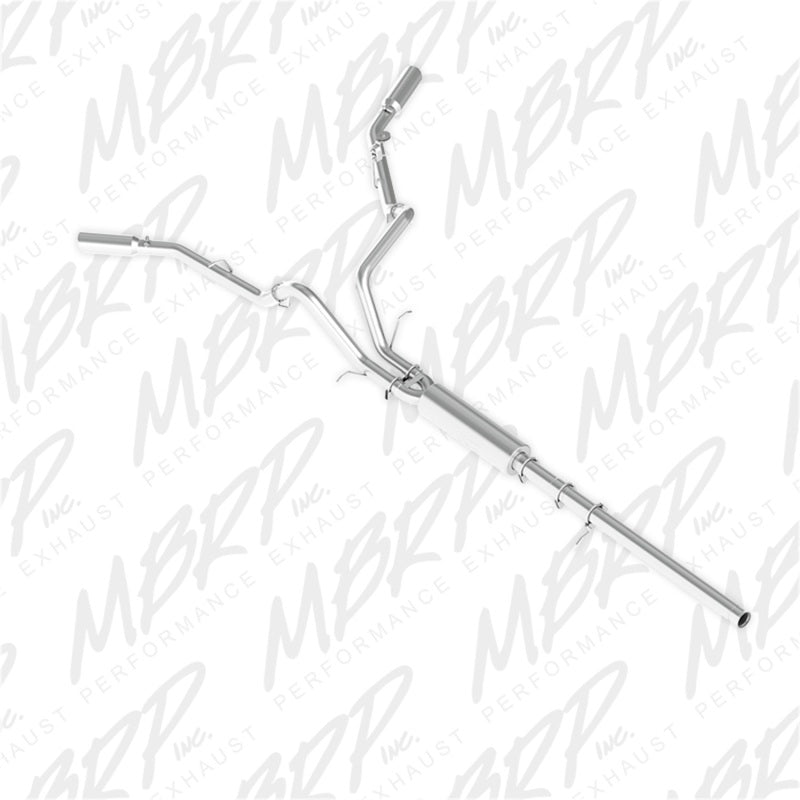 MBRP 14 Chevy/GMC 1500 Silverado/Sierra 4.3L V6/5.3L V8 Dual Split Side Alum 3in Cat Back Exhaust - Black Ops Auto Works