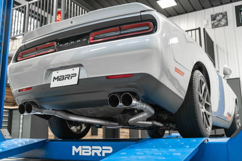 MBRP 15-16 Dodge Challenger 5.7L HEMI Cat Back Dual Split Rear - Black Ops Auto Works