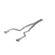 Load image into Gallery viewer, MBRP 15-16 Dodge Challenger RT 5.7L Aluminized Steel 3in Dual Rear Cat-back Quad Tips - Street - MBRP PS7115AL