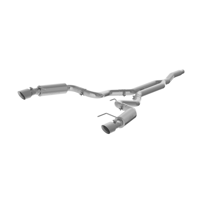 MBRP 15-18 Ford Mustang EcoBoost 2.3L T409 3in Cat Back Dual Split Rear Exit (Race Version) - Black Ops Auto Works