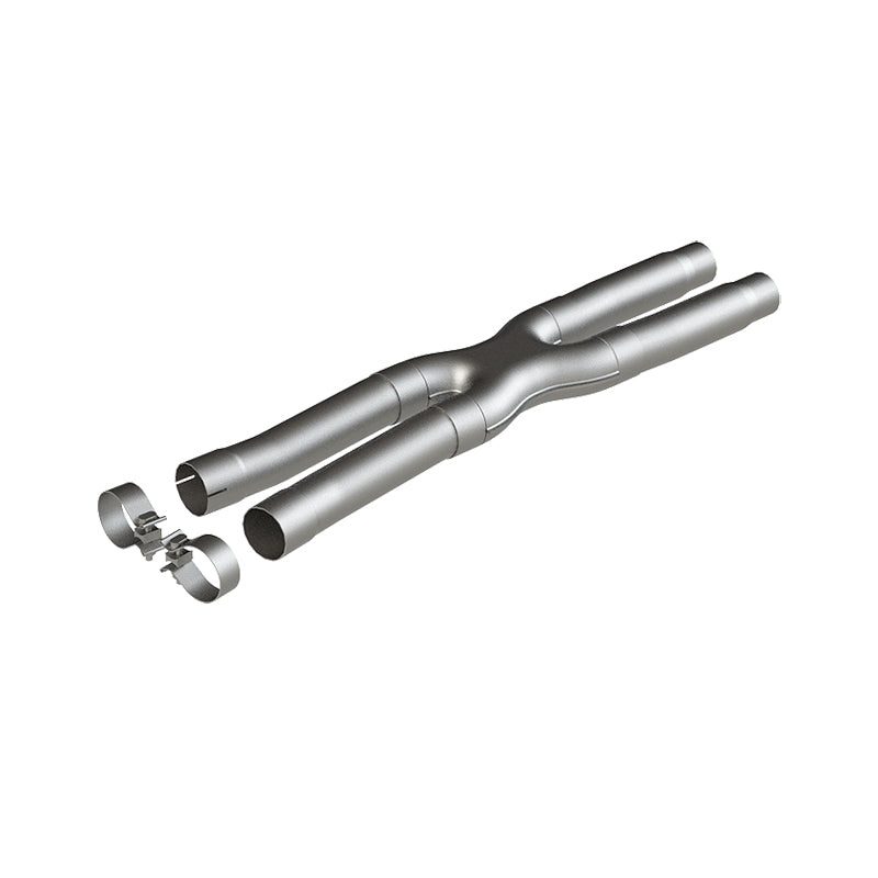 MBRP 15-19 Ford Mustang GT 2.5in Resonator Delete X-Pipe - AL - Black Ops Auto Works