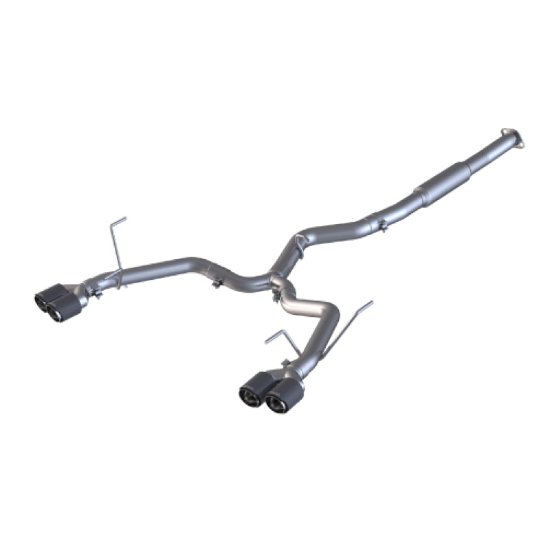 MBRP 15-19 Subaru WRX 2.0L/STI 2.5L 3in Dual Split Rear Exit w/ 3.5in CF Tips - T304 (Race Version) - Black Ops Auto Works