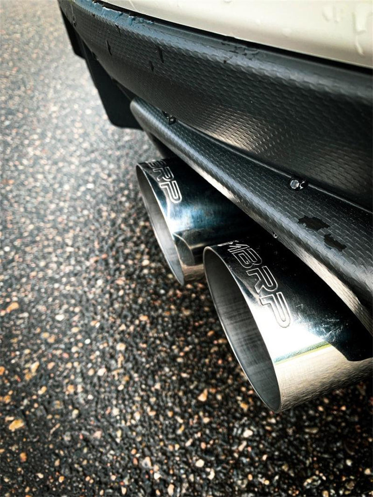 MBRP 15-19 Subaru WRX 2.0L/STI 2.5L 3in Dual Split Rear Exit w/ 3.5in CF Tips - T304 Street Version - Black Ops Auto Works