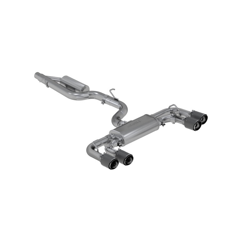MBRP 15-19 VW Golf R 3 in Cat Back w/ 4 in OD Quad Carbon Fiber Tips - T304 - Black Ops Auto Works