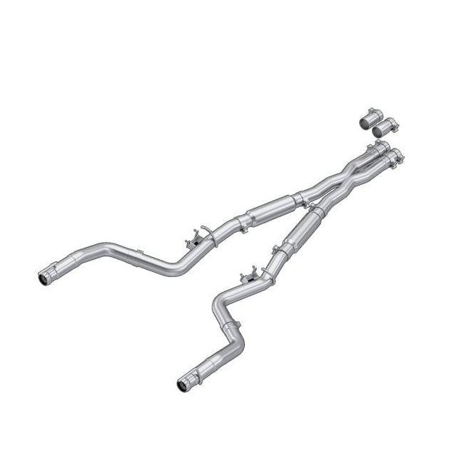 MBRP MBRP 15-23 Dodge Challenger 6.2L, 6.4L HEMI AL Steel 3in Cat-Back Dual Split - Street Version