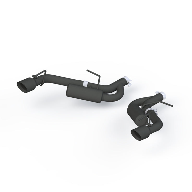 MBRP 16-19 Chevrolet Camaro 2.5in Black Coated Non NPP Axle Back Exhaust System - 4in Dual Wall Tips - Black Ops Auto Works