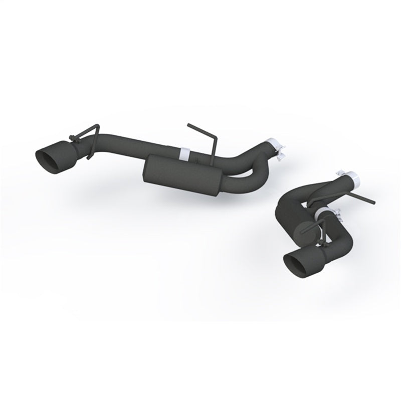 MBRP 16-19 Chevrolet Camaro 2.5in Black Coated Non NPP Axle Back Exhaust System - 4in Dual Wall Tips - Black Ops Auto Works
