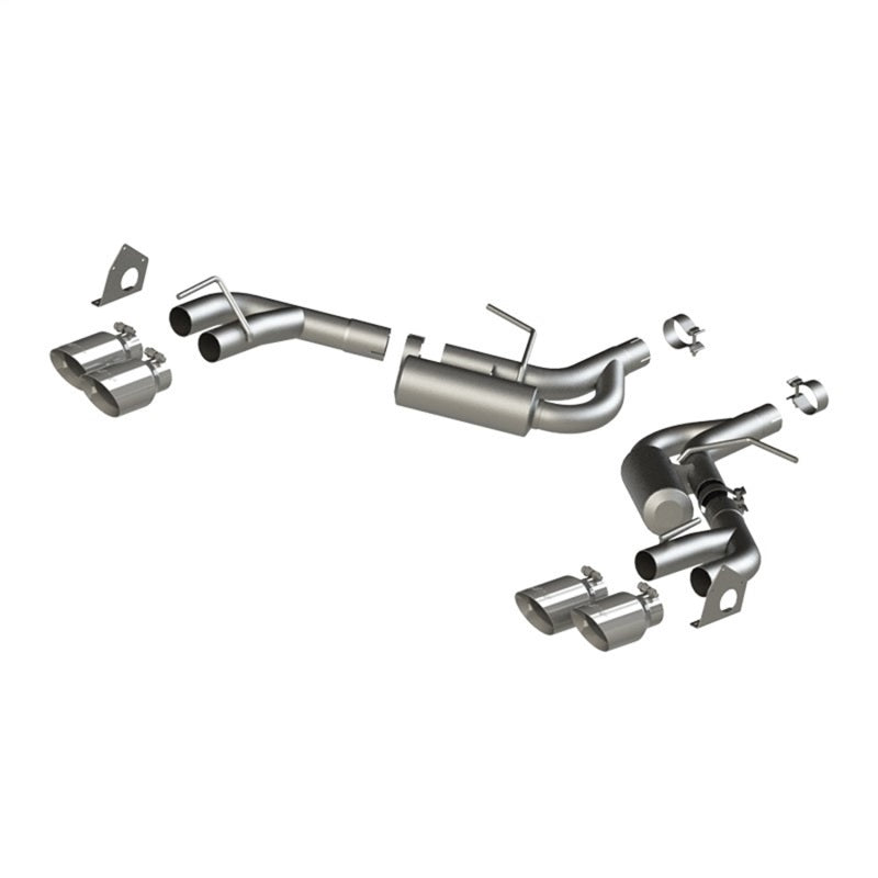 MBRP 16-19 Chevrolet Camaro V6 2.5in AL NPP Dual Axle Back Exhaust w/ 4in Quad Dual Wall Tips - Black Ops Auto Works