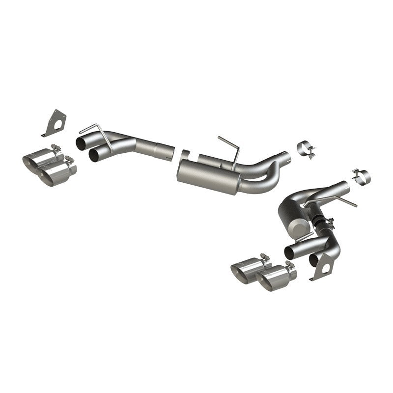 MBRP 16-19 Chevrolet Camaro V6 2.5in AL NPP Dual Axle Back Exhaust w/ 4in Quad Dual Wall Tips - Black Ops Auto Works