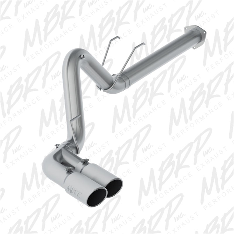 MBRP 17-19 Ford F-250/350/450 6.7L 4in Filter Back Single Side Dual Exit T409 Exhaust System - Black Ops Auto Works