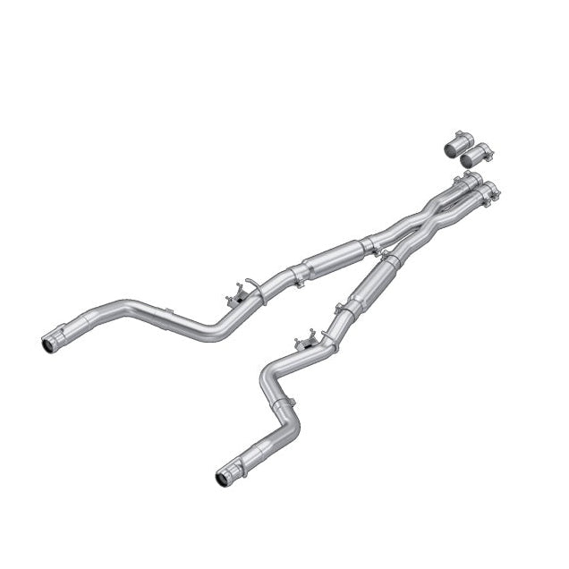 MBRP MBRP 17-23 Dodge Challenger 5.7L HEMI T304SS 3in Cat-Back Dual Split - Street Version