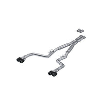 Load image into Gallery viewer, MBRP 17-Up Dodge Challenger 5.7L/6.2L/6.4L Carbon Fiber Quad Tip T304 Catback Exhaust - Black Ops Auto Works