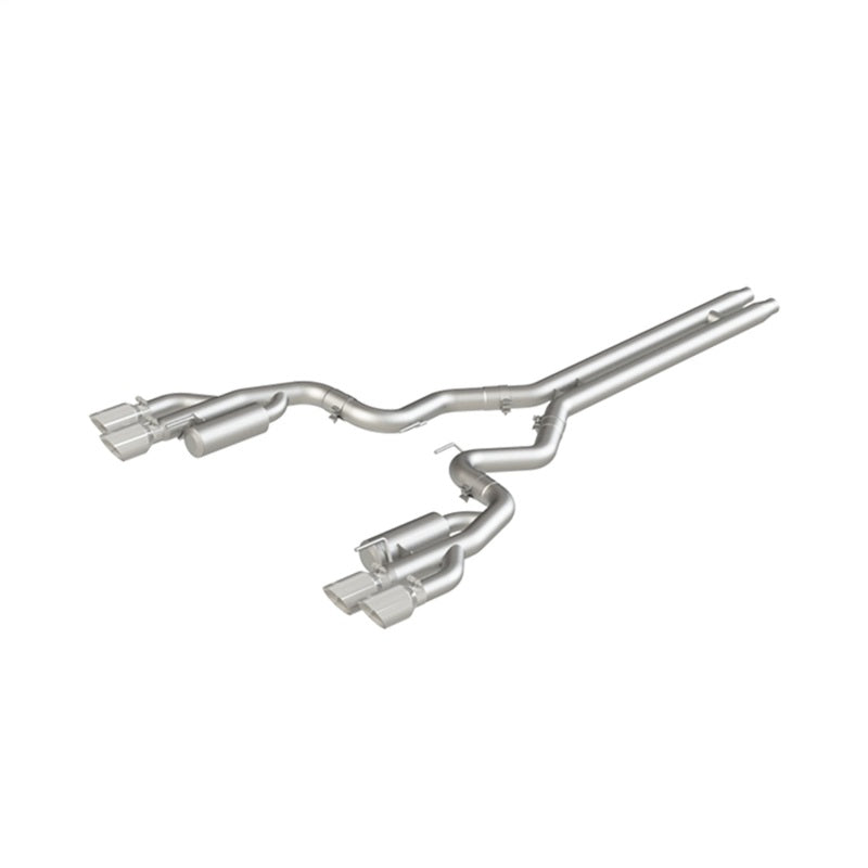 MBRP 18-19 Ford Mustang GT 5.0 3in Cat Back Quad Tip Race Version - AL - Black Ops Auto Works