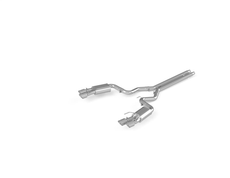 MBRP 18-19 Ford Mustang GT 5.0 3in Dual Split Rear Cat Back w/ Quad 4.0in Dual Wall Tips- T304 - Black Ops Auto Works