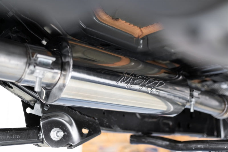 MBRP 18-20 Jeep Wrangler JL 2.5in Single Rear Exit Cat Back Exhaust - T304 - Black Ops Auto Works