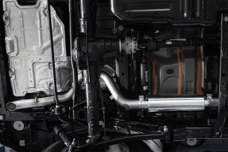MBRP 18-20 Jeep Wrangler JL 2.5in Single Rear Exit Cat Back Exhaust - T304 - Black Ops Auto Works