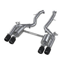 Load image into Gallery viewer, MBRP 18-22 BMW M2 Competition 3.0L T304 SS 3in Resonator-Back Exhaust Quad Rear w/ Carbon Fiber Tips - Black Ops Auto Works