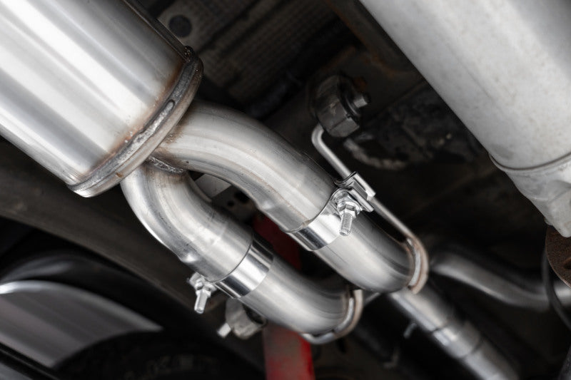 MBRP 19-21 Chevy Silverado 1500 6.2L 2.5in Dual Split Rear Cat Back w/ Quad Carbon Fiber Tips- T304 - Black Ops Auto Works