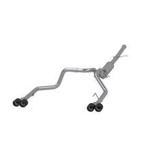 Load image into Gallery viewer, MBRP 19-21 Chevy Silverado 1500 6.2L 2.5in Dual Split Rear Cat Back w/ Quad Carbon Fiber Tips- T304 - Black Ops Auto Works