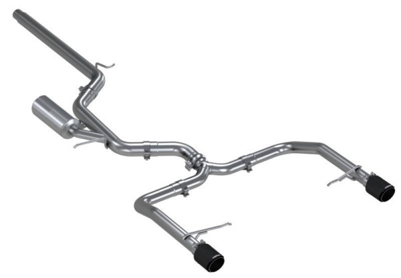 MBRP 19-21 VW Jetta GLI T304 SS 3in Cat-Back Dual Split Rear Exit Exhaust - Carbon Fiber Tips - Black Ops Auto Works
