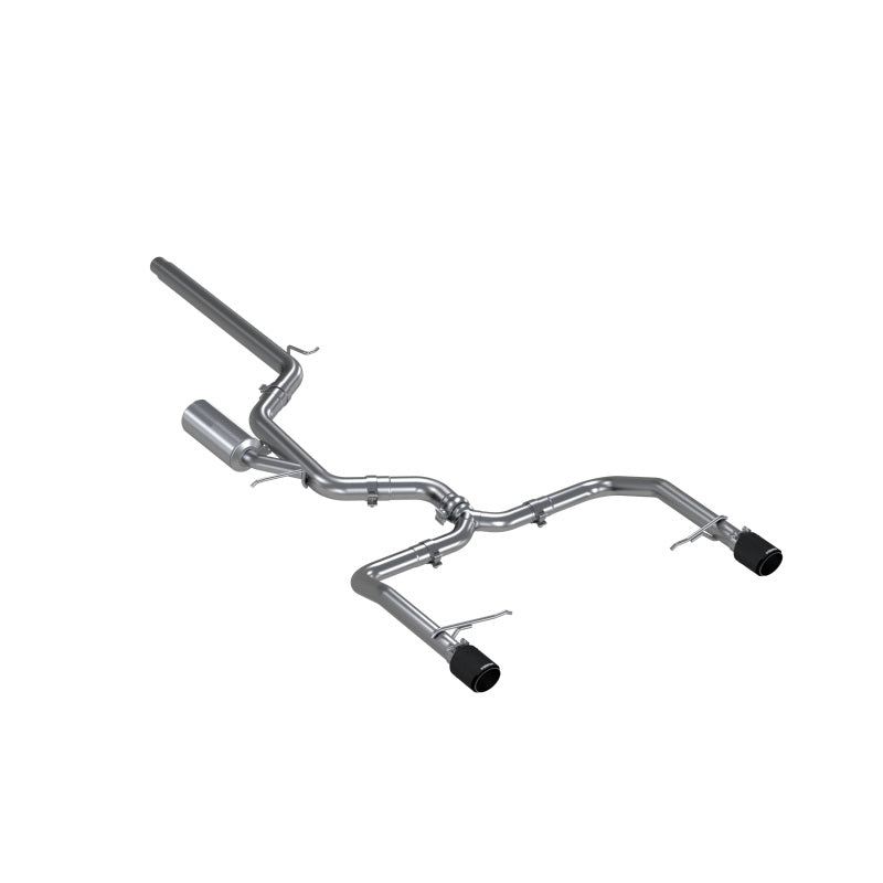 MBRP 19-21 VW Jetta GLI T304 SS 3in Cat-Back Dual Split Rear Exit Exhaust - Carbon Fiber Tips - Black Ops Auto Works