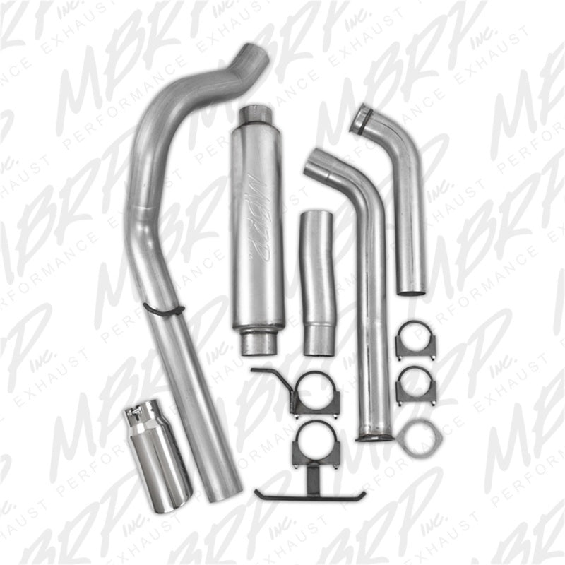 MBRP 2003-2005 Ford Excursion 6.0L Turbo Back Single Side (Stock Cat) - Black Ops Auto Works