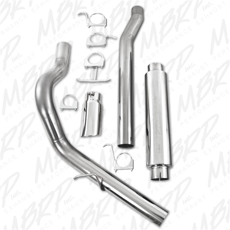 MBRP 2003-2007 Ford F-250/350 6.0L EC/CC Cat Back Single Side (Stock Cat) - Black Ops Auto Works