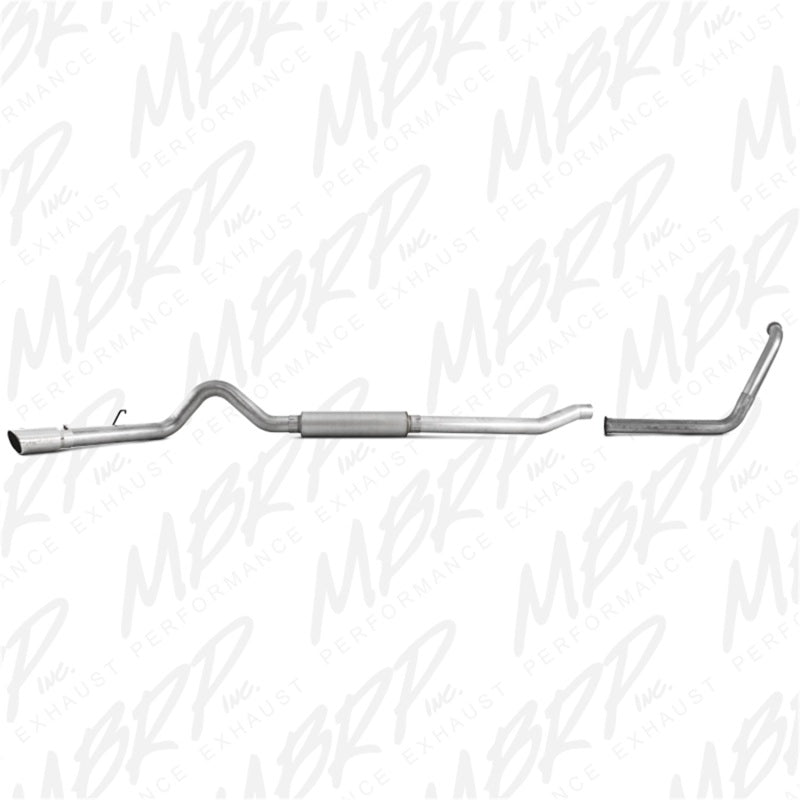 MBRP 2003-2007 Ford F-250/350 6.0L EC/CC Turbo Back Single Side (Stock Cat) - Black Ops Auto Works
