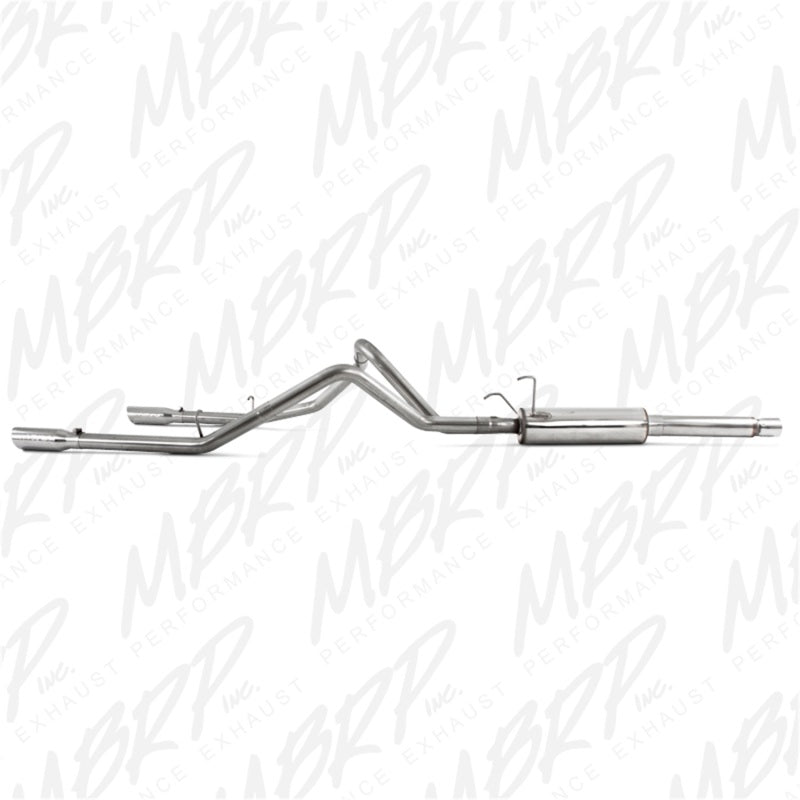 MBRP 2003 Dodge Ram Hemi 1500 5.7L SC/CC-SB Cat Back Dual Split Rear - Black Ops Auto Works