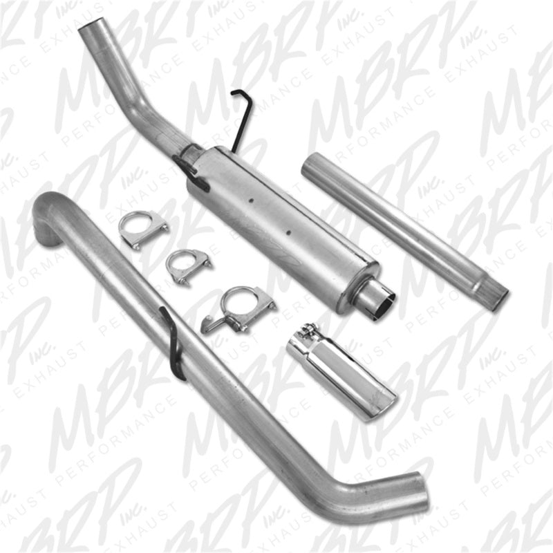 MBRP 2004-2005 Dodge Ram Hemi 1500 5.7L SC/CC-SB Cat Back Single Side - Black Ops Auto Works