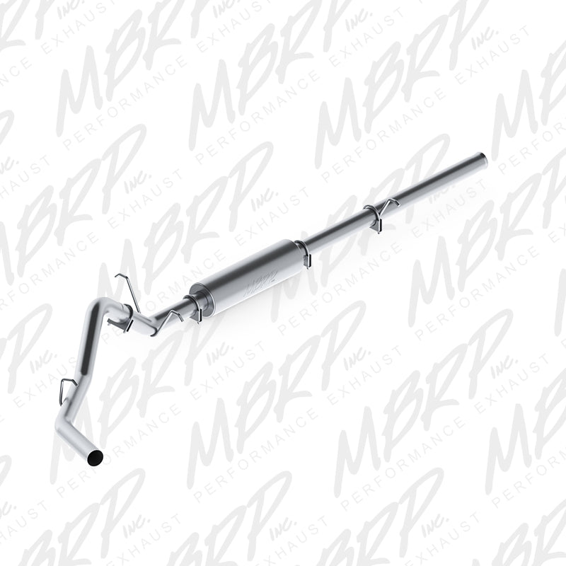 MBRP 2009-2013 Chev/GMC 1500 4.8/5.3L (excl 8ft bed) Cat Back Single Side AL P Series Exhaust - Black Ops Auto Works