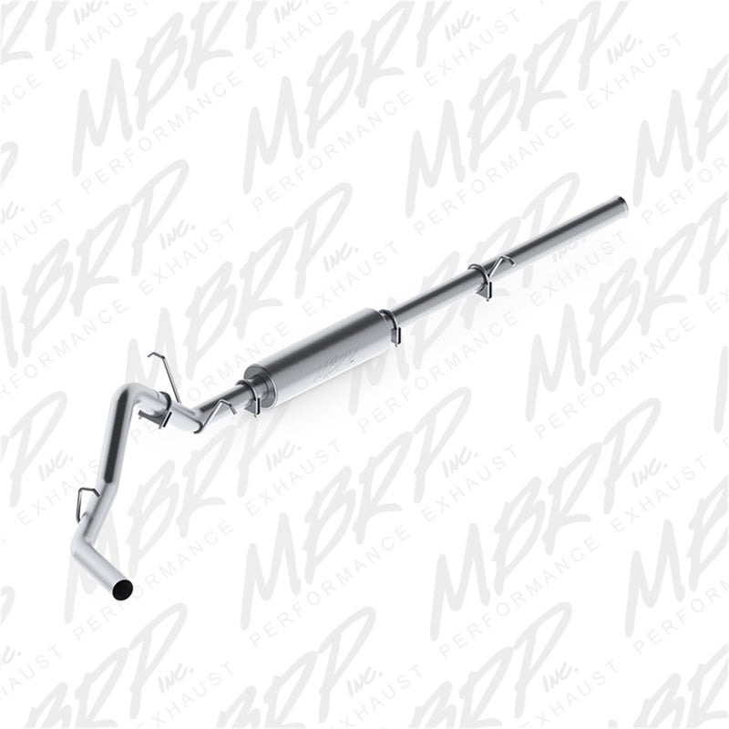 MBRP 2009-2013 Chev/GMC 1500 4.8/5.3L (excl 8ft bed) Cat Back Single Side AL P Series Exhaust - Black Ops Auto Works