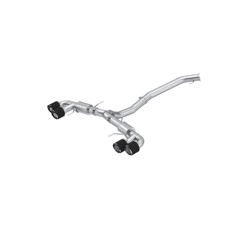 MBRP 2009-2023 Nissan GTR 3.8L Stainless Steel 3.5in Cat-Back, Dual Split Rear Quad Carbon Tips - Black Ops Auto Works
