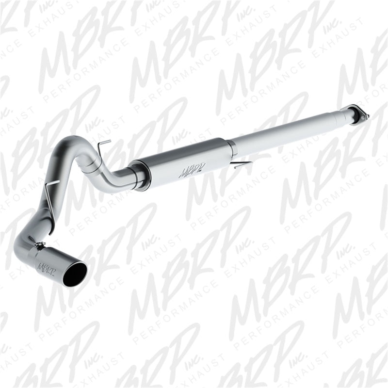 MBRP 2015 Ford F-150 2.7L / 3.5L EcoBoost 4in Cat Back Single Side Alum Exhaust System - Black Ops Auto Works