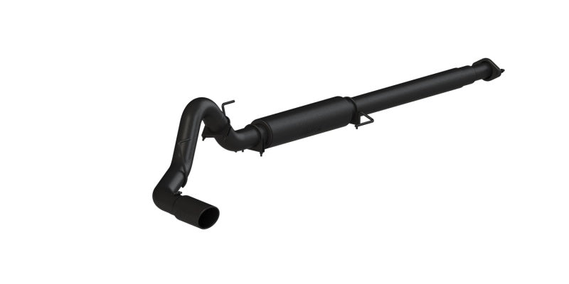 MBRP 2015 Ford F-150 2.7L / 3.5L EcoBoost 4in Cat Back Single Side Black Exhaust System - Black Ops Auto Works