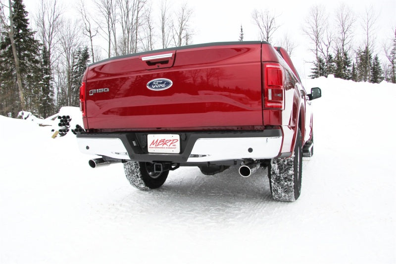 MBRP 2015 Ford F-150 5.0L 3in Cat Back Dual Split Rear Exit T409 Exhaust System - Black Ops Auto Works