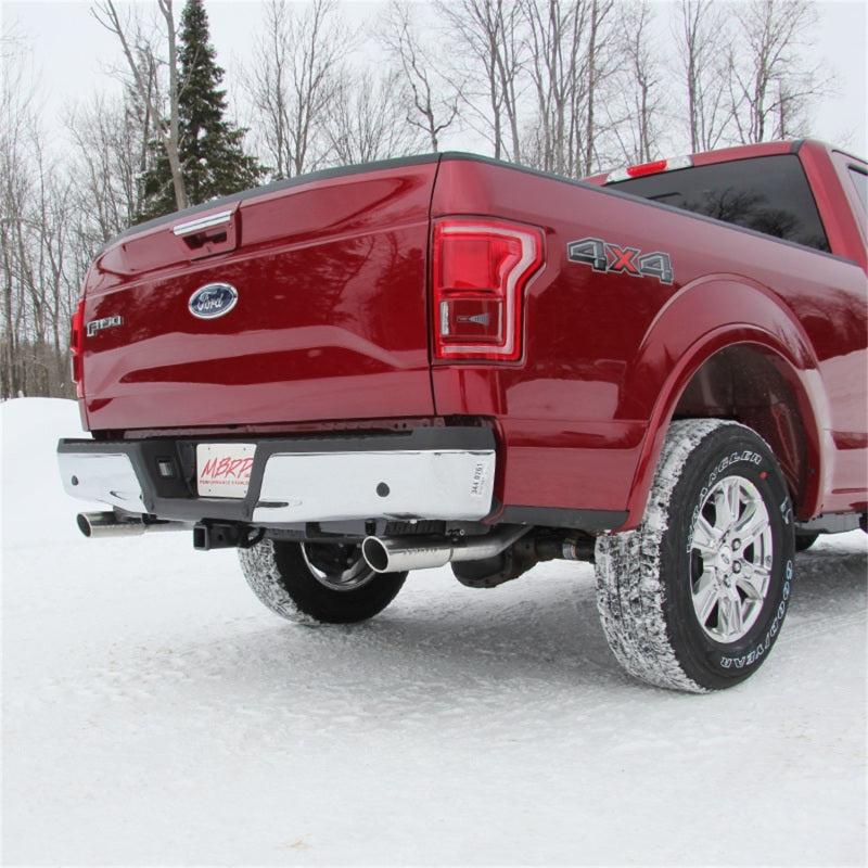 MBRP 2015 Ford F-150 5.0L 3in Cat Back Dual Split Rear Exit T409 Exhaust System - Black Ops Auto Works