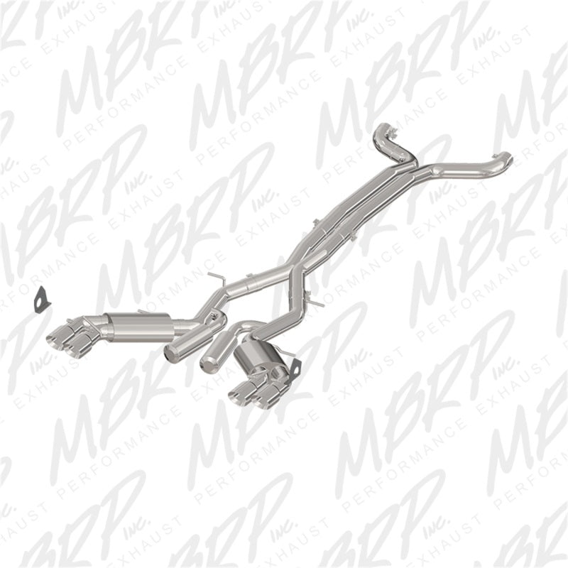 MBRP 2016+ Chevy Camaro SS 6.2L 3in Dual Cat-Back Quad Tip Exhaust Street Version w/ SS T409 Tips - Black Ops Auto Works