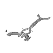 Load image into Gallery viewer, MBRP 2016+ Chevy Camaro SS 6.2L 3in Dual Cat-Back Quad Tip Exhaust Street Version w/ SS T409 Tips - Black Ops Auto Works