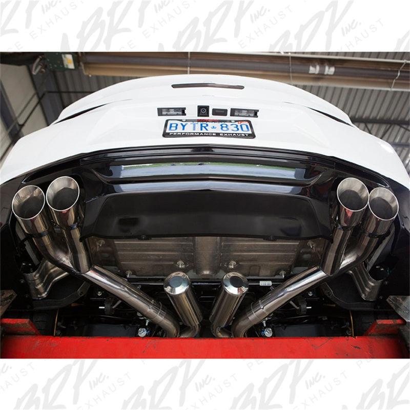 MBRP 2016 Chevy Camaro V8 6.2L 6spd 3in T409 Race Dual Cat Back w/ 4.5in Quad Dual Wall Tips - Black Ops Auto Works