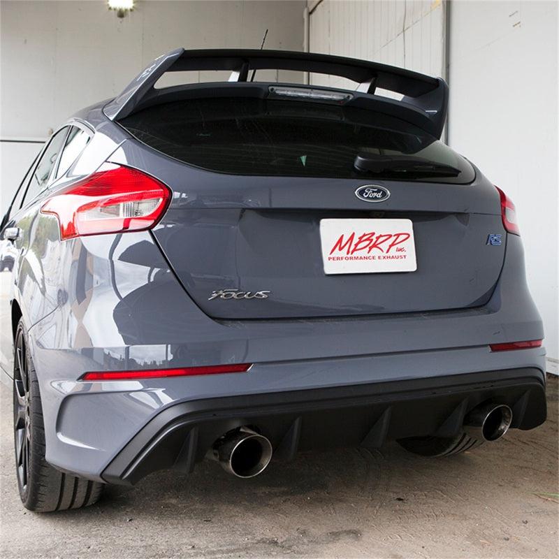 MBRP 2016+ Ford Focus RS 3in Dual Outlet Cat-Back Exhaust T409 SS - Black Ops Auto Works