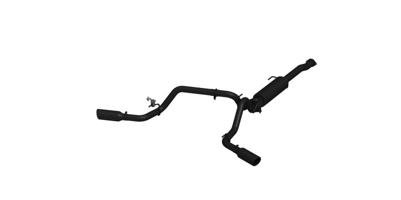 MBRP 2016 Toyota Tacoma 3.5L 3in Cat Back Dual Split Side Black - Black Ops Auto Works