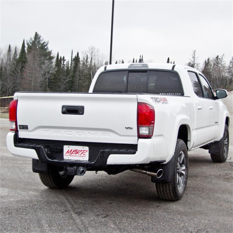 MBRP 2016 Toyota Tacoma 3.5L Cat Back Single Side Exit Aluminized Exhaust System - Black Ops Auto Works