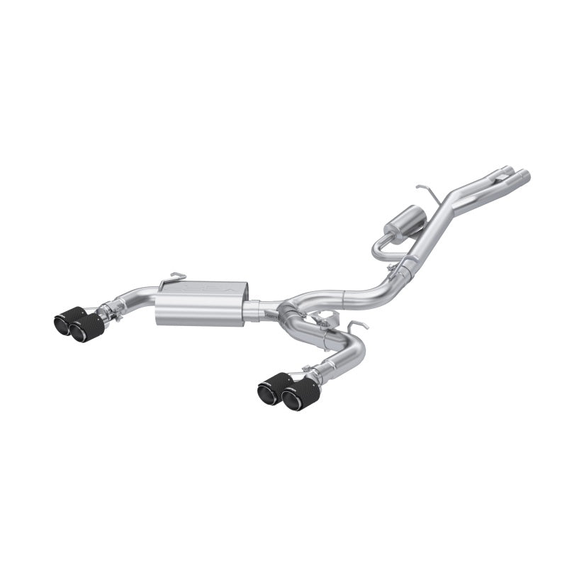 MBRP 2017-2020 Audi RS3 3in Cat-Back Exhaust Dual Split Rear w/ Carbon Fiber Tips - Black Ops Auto Works