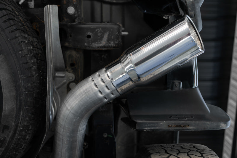 MBRP 2020+ GMC/Chevy 2500/3500 6.6L Duramax 4in Mand Bent Tubing Pro-Ser Cat Back Single Side - 304 - Black Ops Auto Works