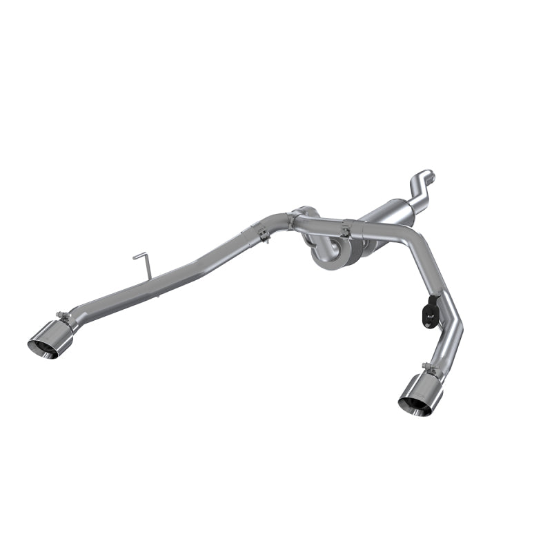 MBRP 2020 Jeep Gladiator 3.6L 2.5in Dual Rear Exit Cat Back Exhaust Aluminized - Black Ops Auto Works