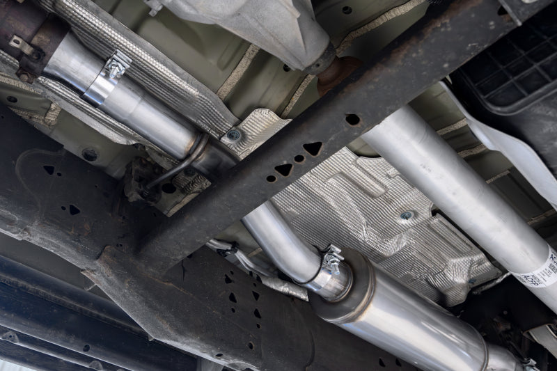 MBRP 2021+ Chevy Tahoe / GMC Yukon T304 SS 3in Cat-Back Dual Split Exhaust w/ Quad Carbon Fiber Tips MBRP MBRPS50573CF