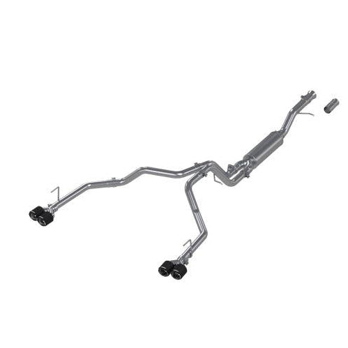 MBRP 2021+ Chevy Tahoe / GMC Yukon T304 SS 3in Cat-Back Dual Split Exhaust w/ Quad Carbon Fiber Tips MBRP MBRPS50573CF